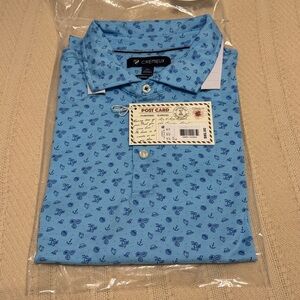 Daniel Cremieux Light Blue Nautical Polo